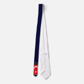 Turkse Vlag Persoonlijke Das Aangepaste Naam Nekda (Achterkant)