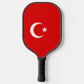 Turkse vlag pickleball paddle (Achterkant)