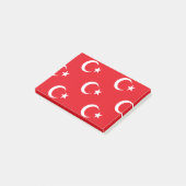Turkse vlag post-it® notes (Schuin)