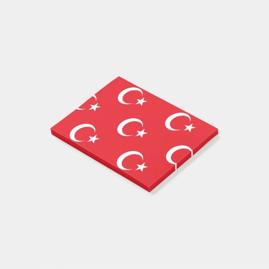 Turkse vlag post-it® notes (Schuin)