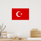 Turkse vlag poster (Keuken)