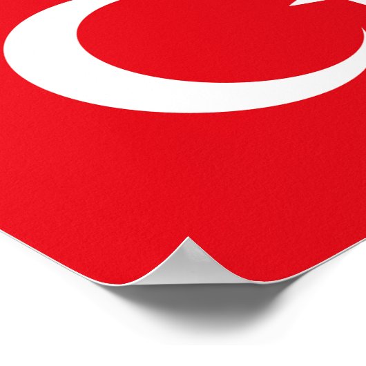 Turkse vlag poster (Hoek)