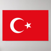 Turkse vlag poster (Voorkant)