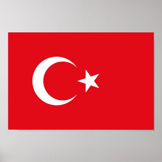 Turkse vlag poster (Voorkant)