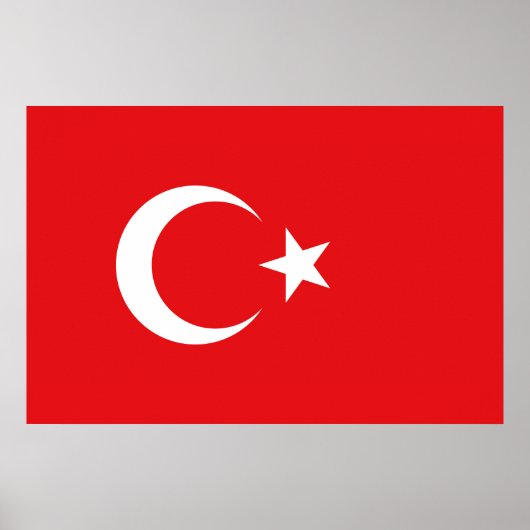 Turkse vlag poster (Voorkant)