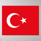 Turkse vlag poster (Voorkant)