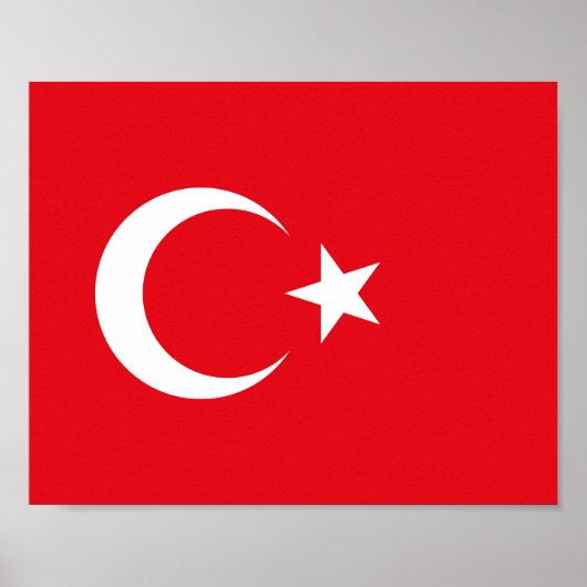 Turkse vlag poster (Voorkant)