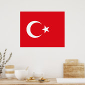 Turkse vlag poster (Keuken)