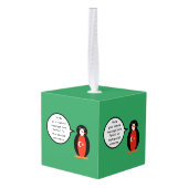 Turkse Vlag Pratende Mevrouw Pinguïn Persoonlijk Decoratie (Achter hoekig)