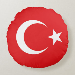 Turkse vlag rond kussen