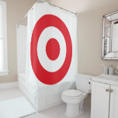 Turkse vlag rondom het leger douchegordijn (In situ)