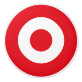 Turkse vlag rondom het leger keramische knop (Voorkant)