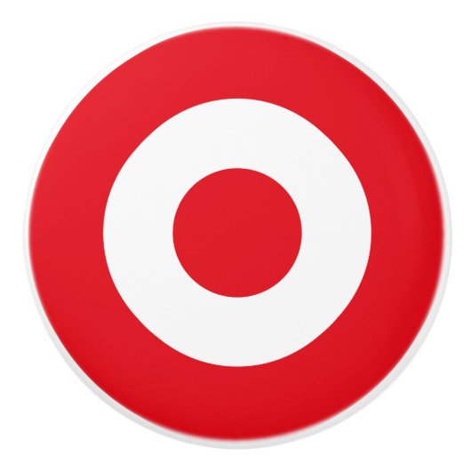 Turkse vlag rondom het leger keramische knop (Voorkant)