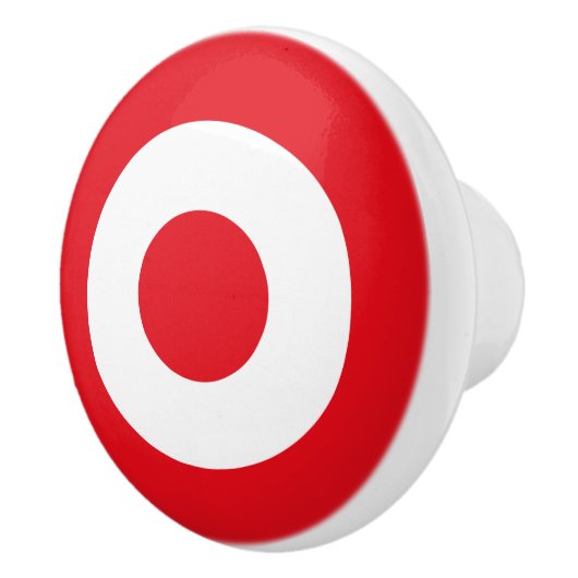 Turkse vlag rondom het leger keramische knop (Rechts)