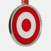 Turkse vlag rondom het leger metalen ornament (Rechts)