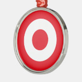 Turkse vlag rondom het leger metalen ornament (Links)