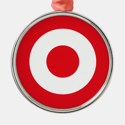 Turkse vlag rondom het leger metalen ornament (Voorkant)