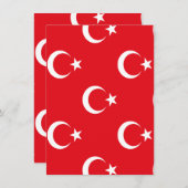 Turkse vlag save the date (Voorkant / Achterkant)