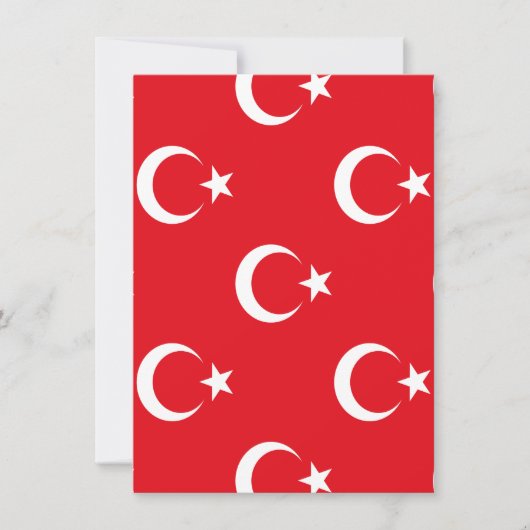 Turkse vlag save the date (Voorkant)