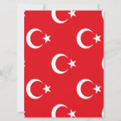 Turkse vlag save the date (Achterkant)