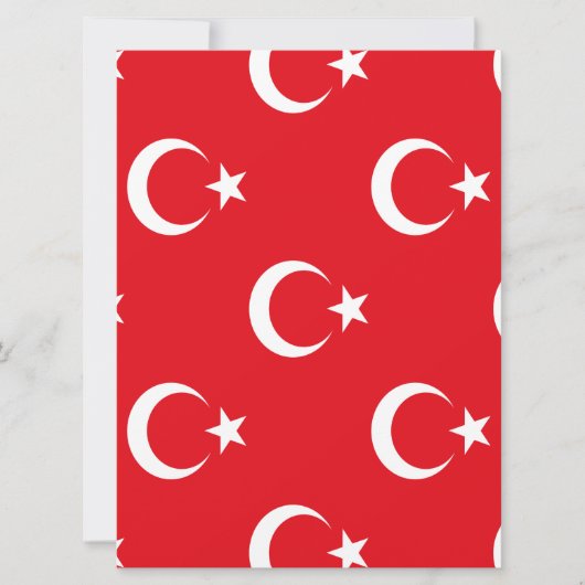 Turkse vlag save the date (Voorkant)
