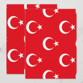 Turkse vlag save the date (Voorkant / Achterkant)