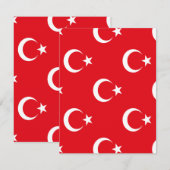 Turkse vlag save the date (Voorkant / Achterkant)