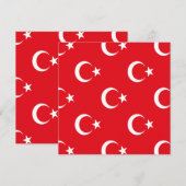 Turkse vlag save the date (Voorkant / Achterkant)