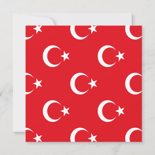 Turkse vlag save the date (Voorkant)