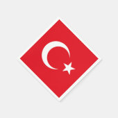 Turkse vlag servet (Hoek)