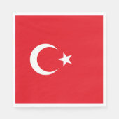 Turkse vlag servet (Voorkant)