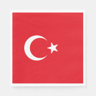 Turkse vlag servet