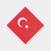 Turkse vlag servet (Hoek)