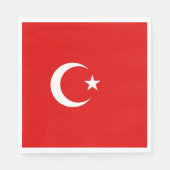 Turkse vlag servet (Voorkant)