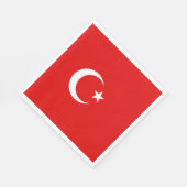 Turkse vlag servet (Hoek)