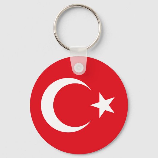 Turkse vlag sleutelhanger (Voorkant)