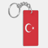 Turkse vlag sleutelhanger (Voorkant Links)