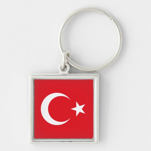turkse vlag sleutelhanger (Voorkant)