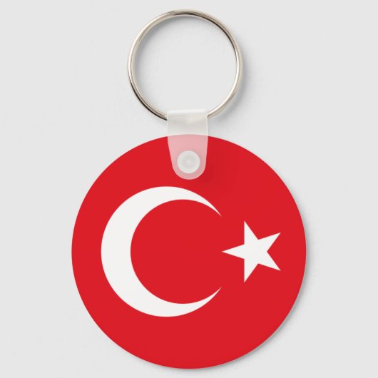 Turkse vlag sleutelhanger (Voorkant)