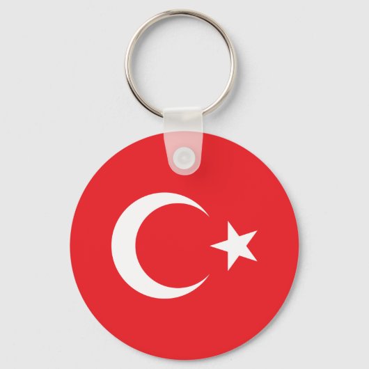 Turkse vlag Sleutelhanger (Voorkant)