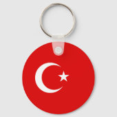Turkse vlag sleutelhanger (Achterkant)