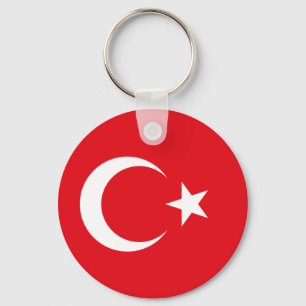 Turkse vlag sleutelhanger
