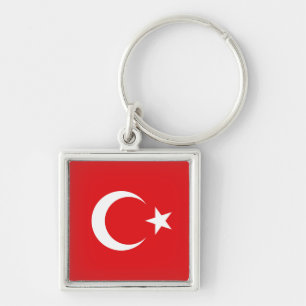 Turkse vlag sleutelhanger