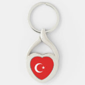 Turkse vlag sleutelhanger (Voorkant)