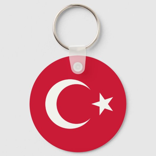 Turkse vlag sleutelhanger (Voorkant)