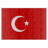 Turkse vlag snijplank (Voorkant)
