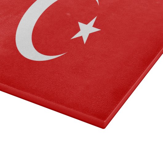 Turkse vlag snijplank (Hoek)