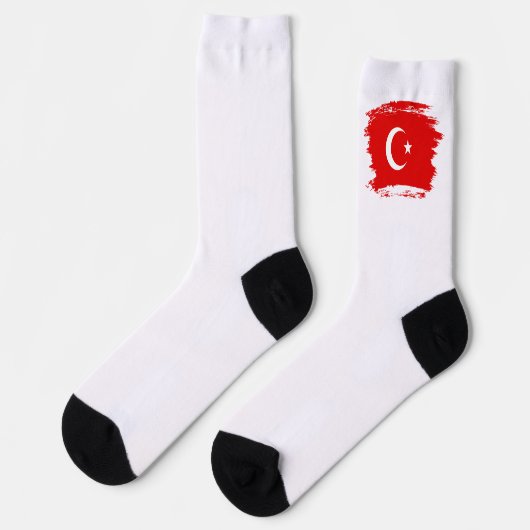 Turkse vlag sokken (Links)