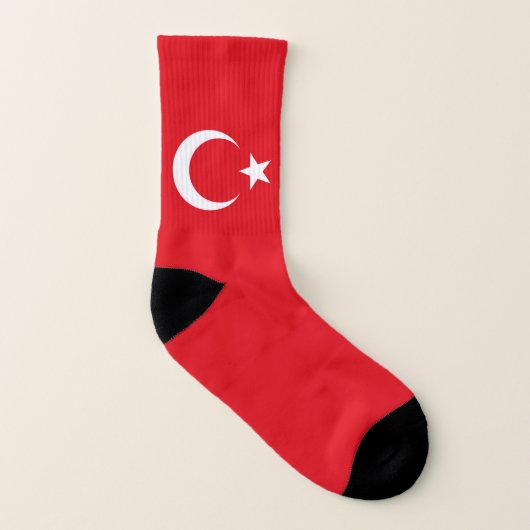 Turkse vlag sokken (Rechts - buiten)