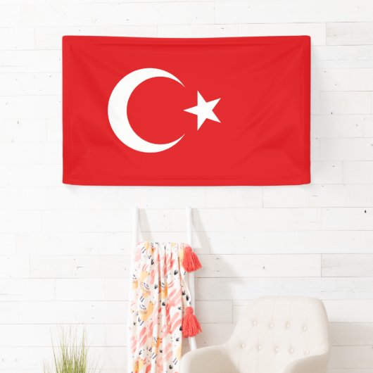 Turkse vlag spandoek (Insitu)